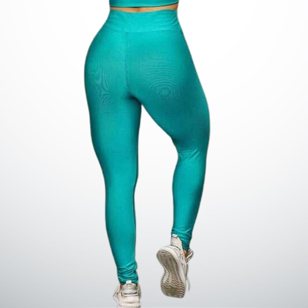 Calça Legging De Academia Cintura alta (CIANO)
