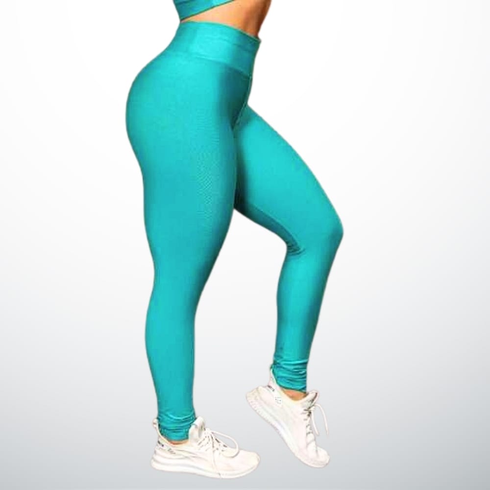 Calça Legging De Academia Cintura alta (CIANO)