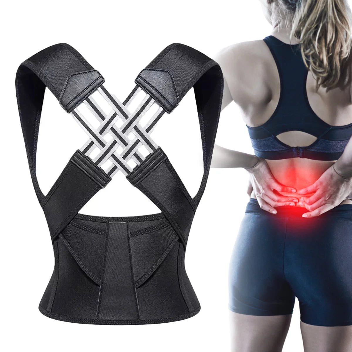 Corretor Postural Ortopédico Coluna Cervical Unissex- TIGERGYM