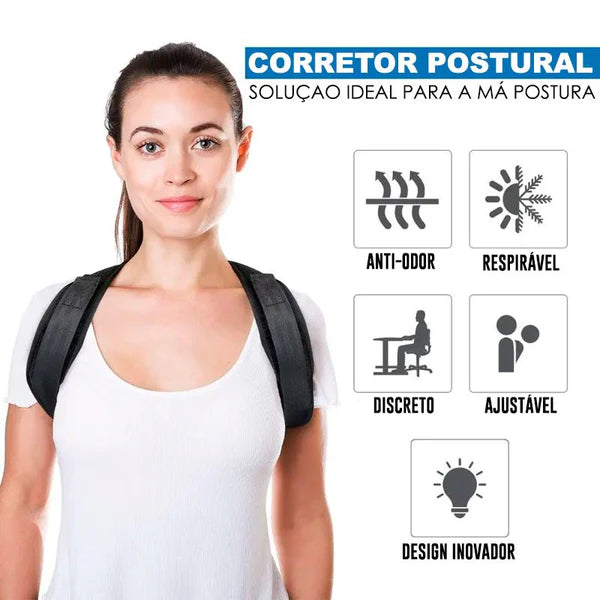 Corretor de Postura e Alívio de Dores - TIGER GYM