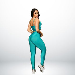Calça Legging De Academia Cintura alta (CIANO)